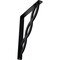 Ekena Millwork Loera Wrought Iron Bracket, (Single center brace), Powder Coated Black 1 1/2"W x 10"D x 12"H BKTM01X10X12SLO - alternate 1